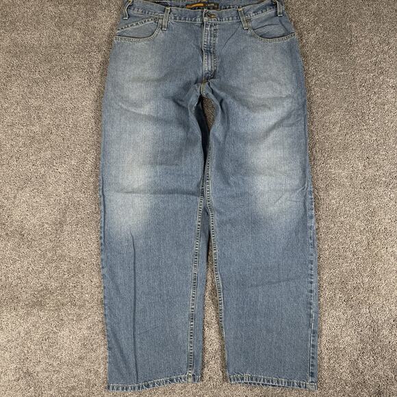 Vtg Silvertab Baggy Jeans Mens 38x34 Denim Y2K Skater Hip Hop (Fit 36x32)